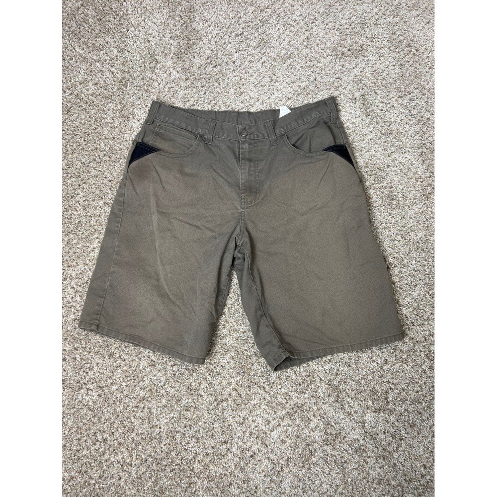 Genuine Dickies Mens Utility Work Shorts Olive Drab Green Size 34